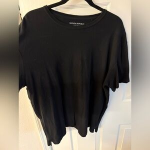 Banana Republic Luxe Touch Black Tee
